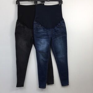 Time + Tru Maternity Over the Bump Denim Jeans Size S (4-6) EXCELLENT